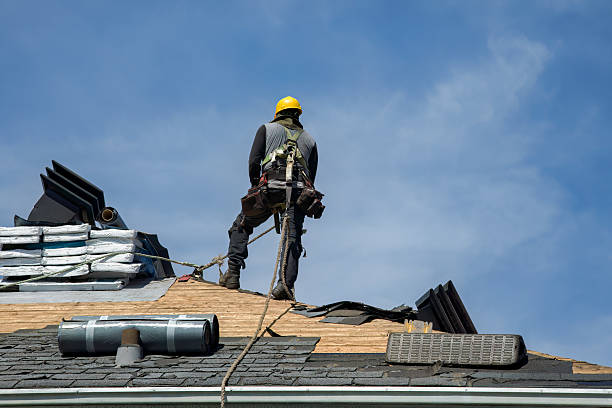 Professional Roofing technician working in Braddyville, IA